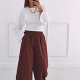SIENNA BORDEAUX BALLOON PANTS