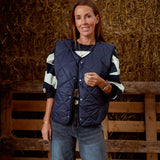 PRE-ORDER MARABETH DARK BLUE STRIPED SWEATER