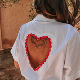 HABIBTI WHITE HEART BLOUSE