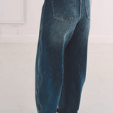 DARK BLUE BALLOON JEANS A3457