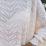 TERNURA ECRU CROCHET BLOUSE