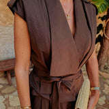 INVIERNO BROWN TWO-PIECE SET PRE-ORDER