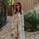 AMBAR BEIGE TIE DYE KIMONO