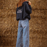 RIVE GAUCHE DARK BLUE ZIP CARDIGAN