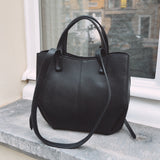 AZALEA BLACK LEATHER BAG