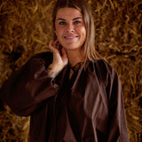 GWENDOLYN BROWN BLOUSE