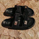 MARTA BLACK SLIPPERS