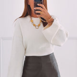 COLETTE ECRU KNITTED SWEATER