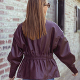 STORMY BURGUNDY LEATHER JACKET