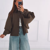 LEONIE KHAKI MIDSEASON JACKET