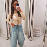 HANNE LIGHT YELLOW FLOWER LONGSLEEVE SHIRT