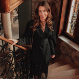 DIVA BLACK SEQUIN LACE SKIRT