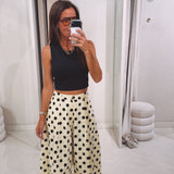 CELIANE BUTTER YELLOW POLKADOTS PANTS