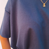 ANDREA DARK BLUE T-SHIRT