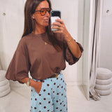 HELENA BROWN T-SHIRT