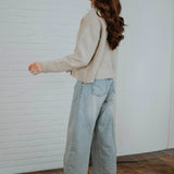 NORI BEIGE BUTTON CARDIGAN