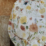 MAMACITA BEIGE FLOWER DRESS