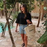 ALEJANDRA BLACK OVERSIZED T-SHIRT