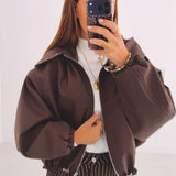 MAVIS BROWN ZIP JACKET
