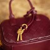 AUSTIN BORDEAUX WOVEN BAG