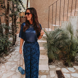 TEQUILA DARK BLUE SHINY T-SHIRT
