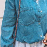 CECELIA BLUE DENIM BLOUSE