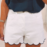 WHITE DENIM SHORT 591-BM