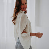 BOBBIE ECRU BLOUSE