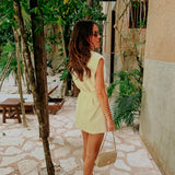 DORADITA YELLOW BLAZER DRESS