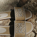DUNA BEIGE TULUM SLIPPERS