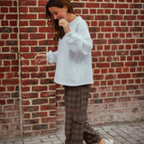 CAMBRIDGE BROWN CHECKERED CARGO PANTS