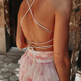 CORONA DE FLORES PINK LAYER DRESS