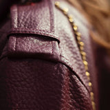 BANDIT BURGUNDY LEATHER JACKET