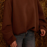 GLOREE BROWN SWEATER