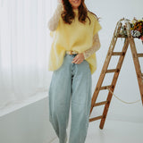MARCELINE YELLOW MOHAIR SWEATER