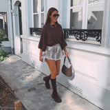 LUCY BEIGE LEOPARD SHORT