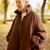 HELLO OCTOBER BROWN PUFFER JACKET