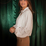 LUMINESCENCE ECRU BLOUSE