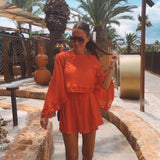 SOLLER RED TWO-PIECE SET