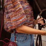 ARIZONA MULTICOLOUR FLUFFY BLOUSE