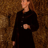 HOLLIS BROWN VELVET DRESS