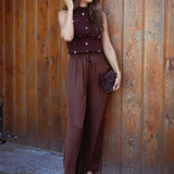 SATIN SOUL BROWN PANTS