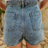 BLUE DENIM SKORT 653-A