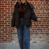 VANESSA BLACK PUFFER JACKET