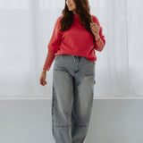 JOLIEN CORAL SPRING SWEATER