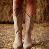 MERCY BEIGE COWBOY BOOTS