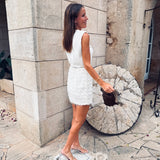 INIESTA ECRU SKIRT