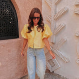 HABIBA YELLOW MUSTHAVE BLOUSE