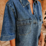 VIVA LA SUMMER BLUE DENIM DRESS