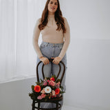 SUSANNA BEIGE LONGSLEEVE TURTLENECK SHIRT